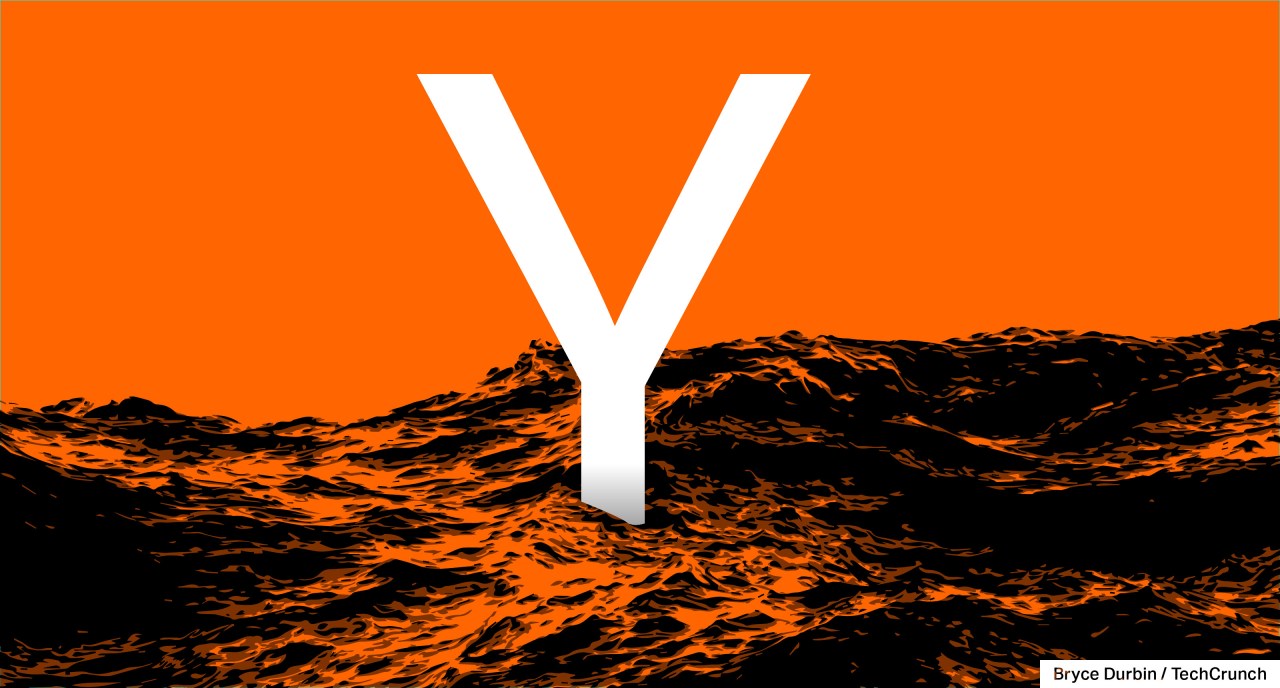 Y Combinator logo emerging from the ocean