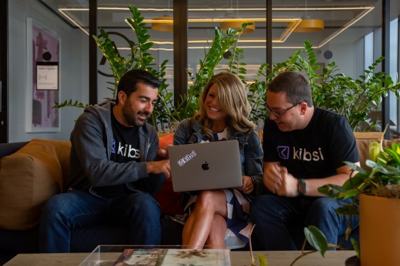 Kibsi founders Amirk Kashani, Amanda McQueen and Tolga Tarhan.