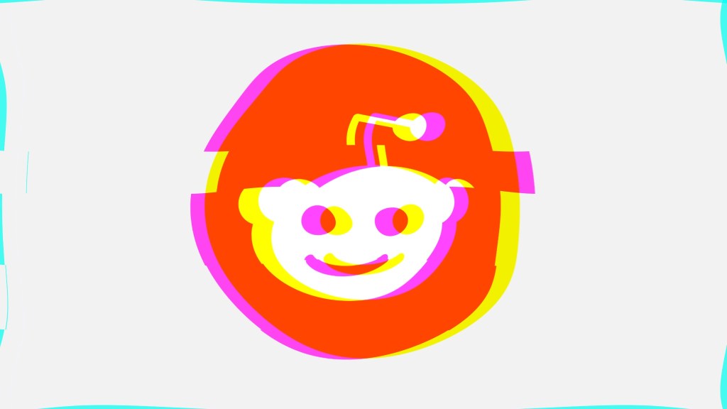 distorted reddit logo