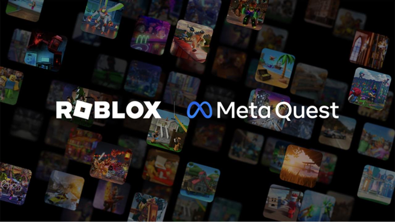 Roblox and Meta Quest logos featured next to each other