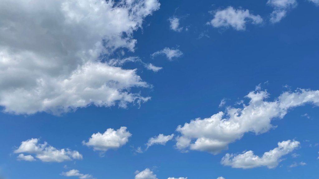 blue sky with white clouds