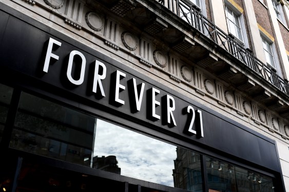 A fashion retail Forever 21 store is pictured in in London on September 30, 2019