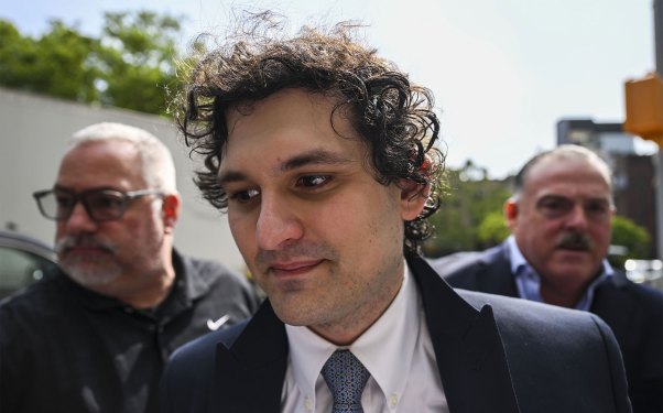 NEW YORK, USA - JUNE 15: FTX Founder Sam Bankman-Fried arrives at Manhattan Federal Court for a court appearance in New York, United States on June 15, 2023. (Photo by Fatih Aktas/Anadolu Agency via Getty Images)