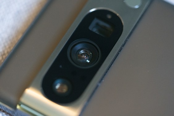 Closeup of Google Pixel 8 Pro camera module