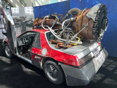 A fictional rocket-powered Fiero from the Fast and Furious franchise.