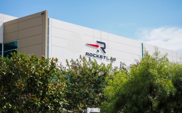 Rocket Lab logo on building exterior