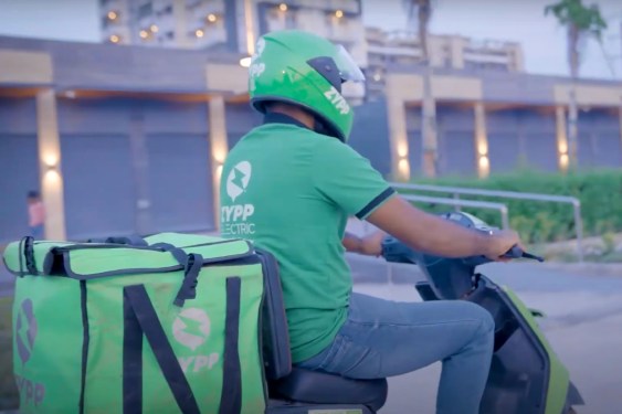 Zypp Electric last-mile deliveries; scooter delivery driver