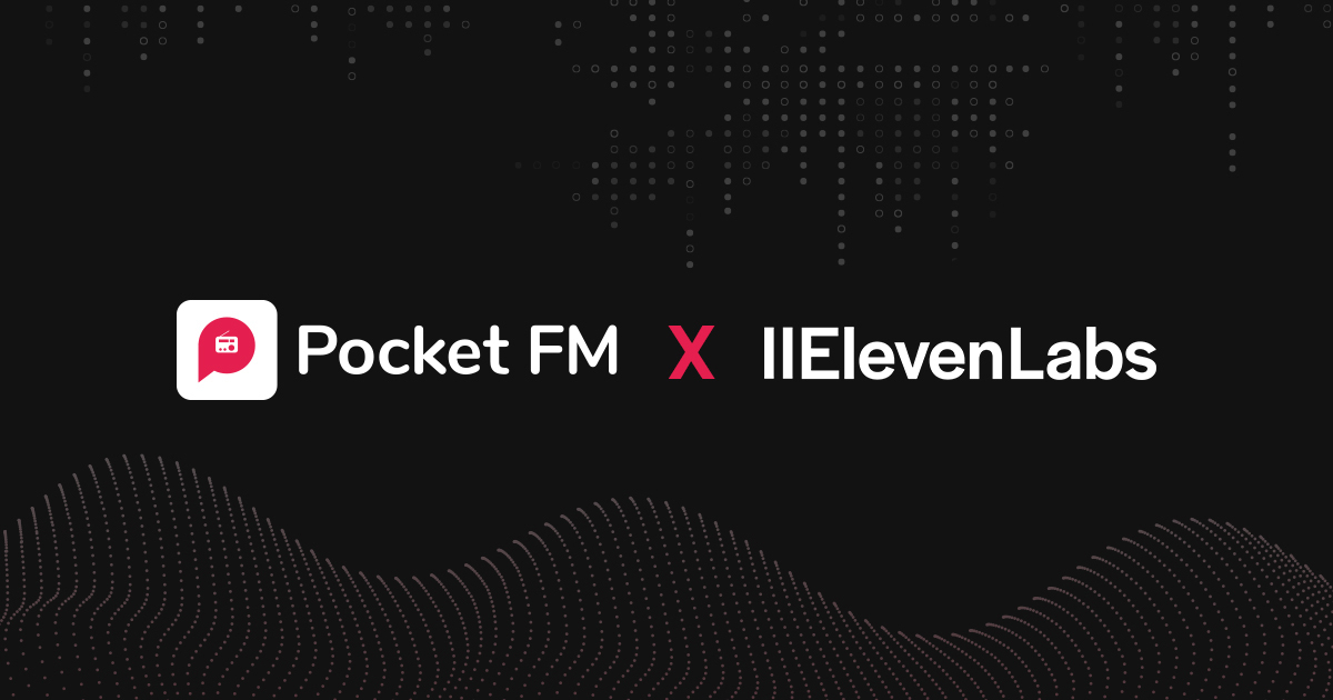 Pocket FM and ElevenLabs logos