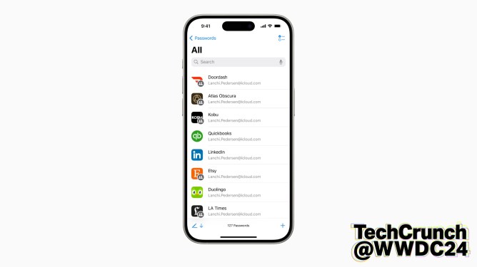 Apple's Password manager app, revealed at WWDC 2024