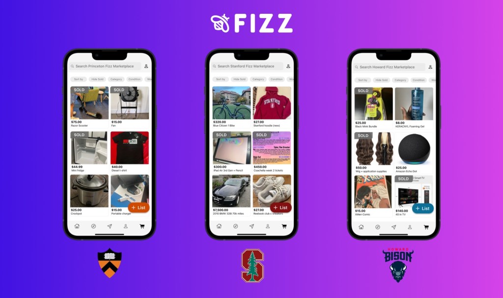 Fizz, the anonymous Gen Z social app, adds a marketplace for college students