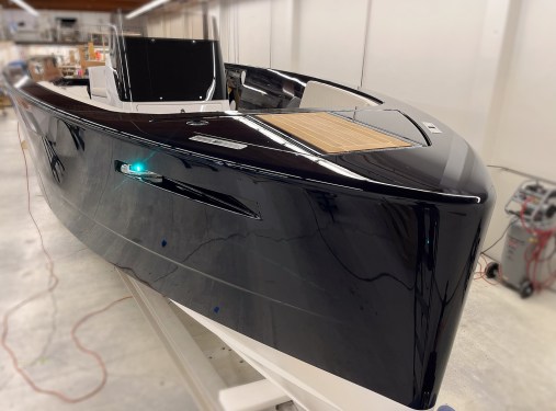 electric Zin Boat on display