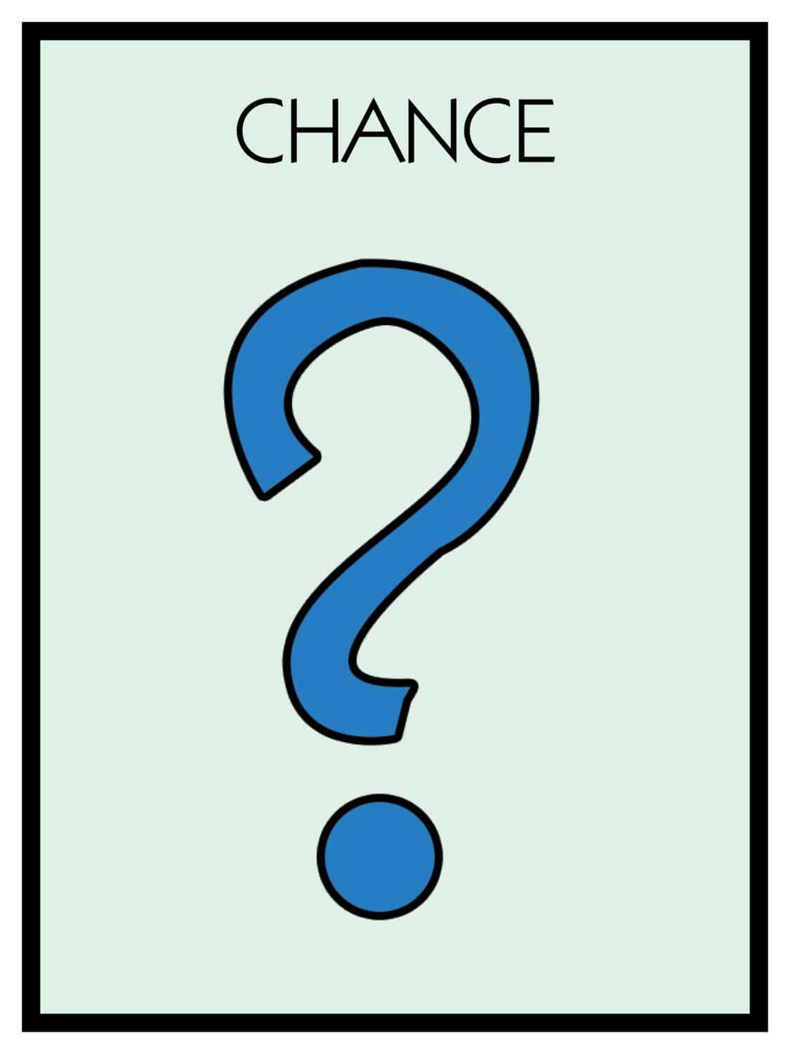 Monopoly Chance Card Template