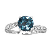 Teal Montana Sapphire Rings