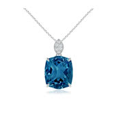 london blue topaz necklaces