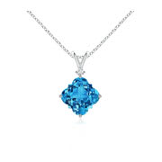 swiss blue topaz necklaces