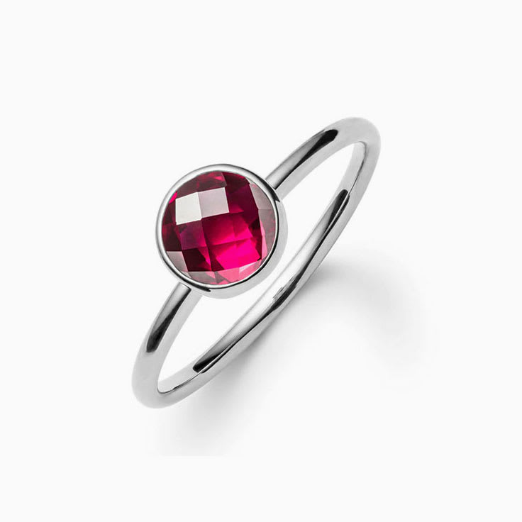 Bezel Set Ruby Ring