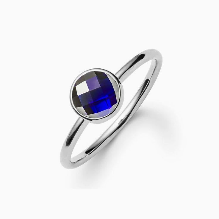 Bezel Set Sapphire Ring