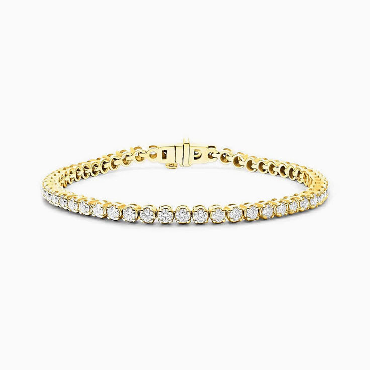 2 Carat Tennis Bracelet In A Four Claw Setting