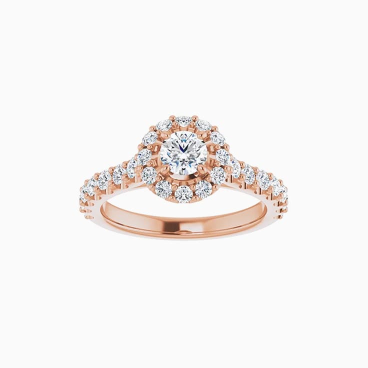 1 carat halo engagement ring