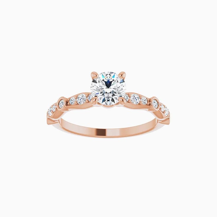 1carat round engagement ring