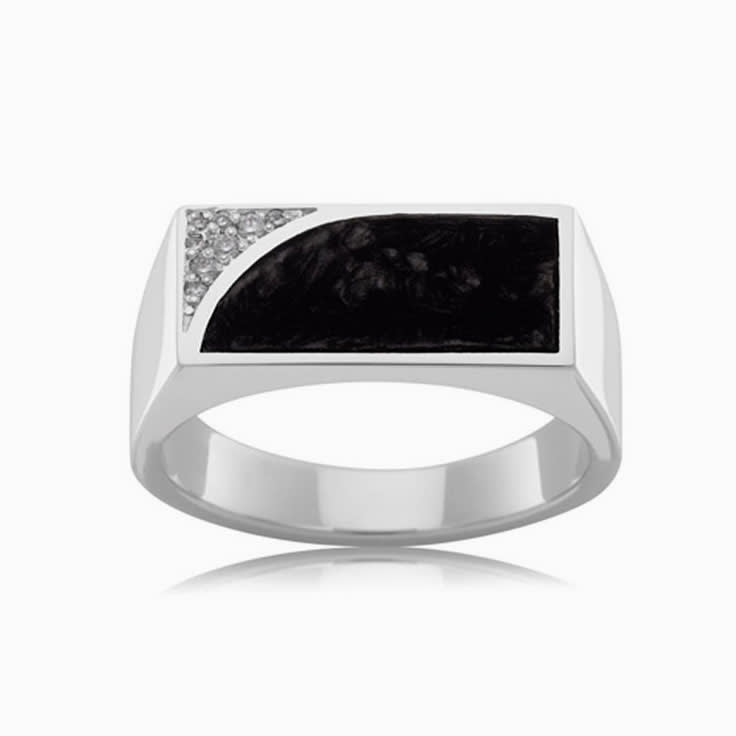 Black signet ring