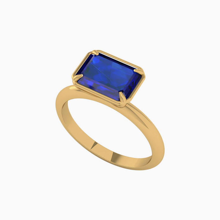 Tanzanite And Gold Ring