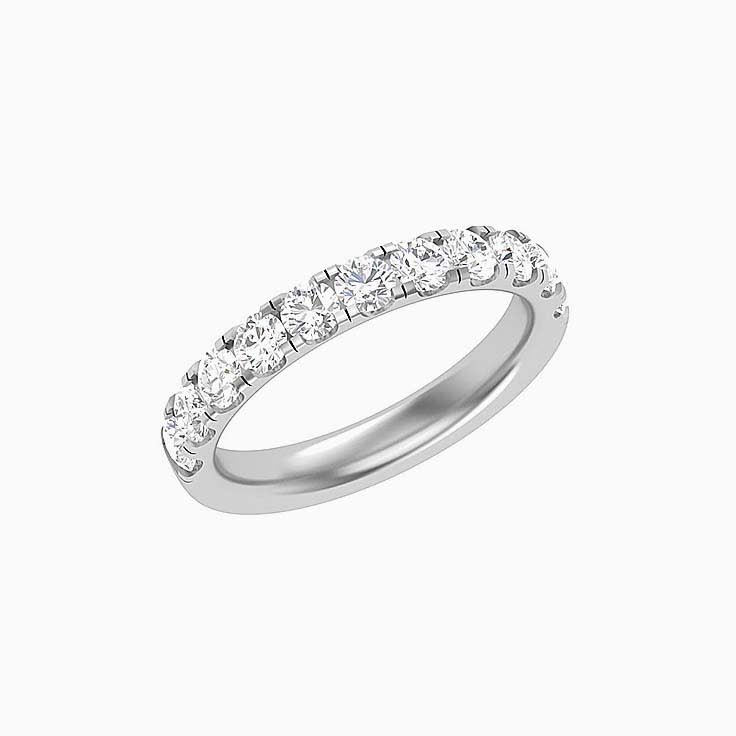 10 points Scalloped Pave Diamond Ring