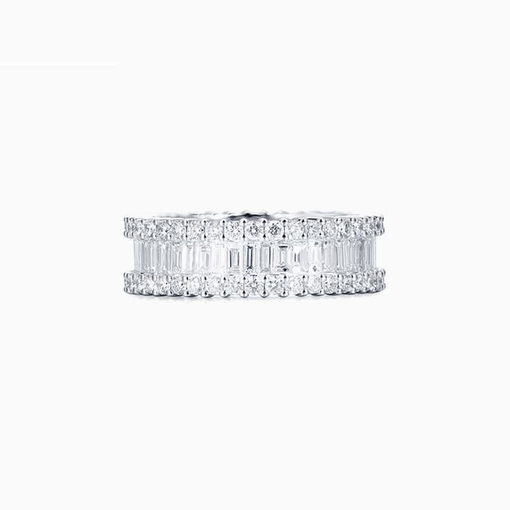 Baguette and Round Eternity Ring