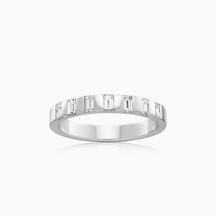 Baguette cut diamond wedder FR3941