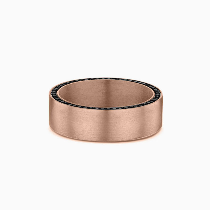 Black Diamond Mens Wedding Band