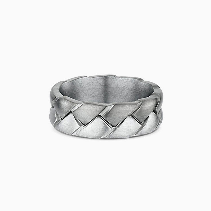 Braided Mens Wedding Band