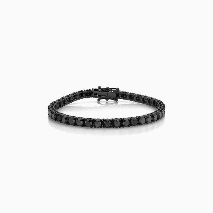 Black Diamond Tennis Bracelet