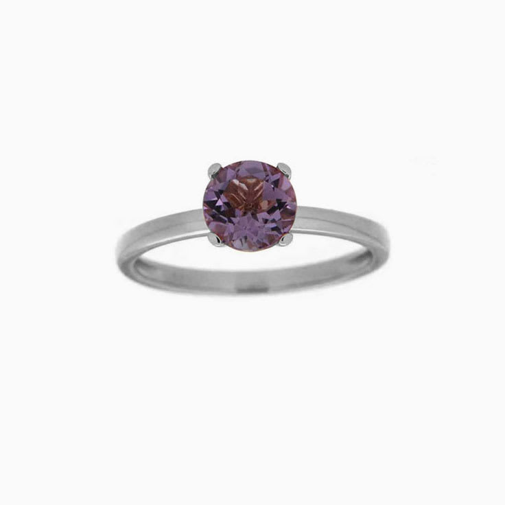 Amethyst Round Ladies Ring