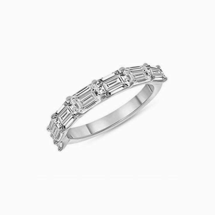 Baguette diamond band