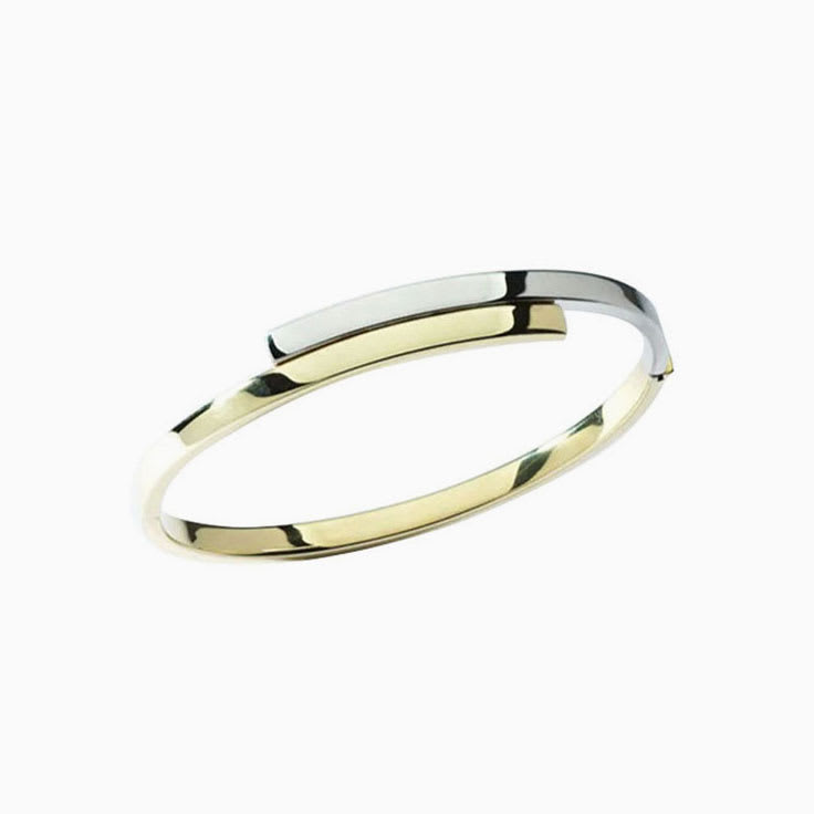 Italian Two Tone Bangle  BI15L