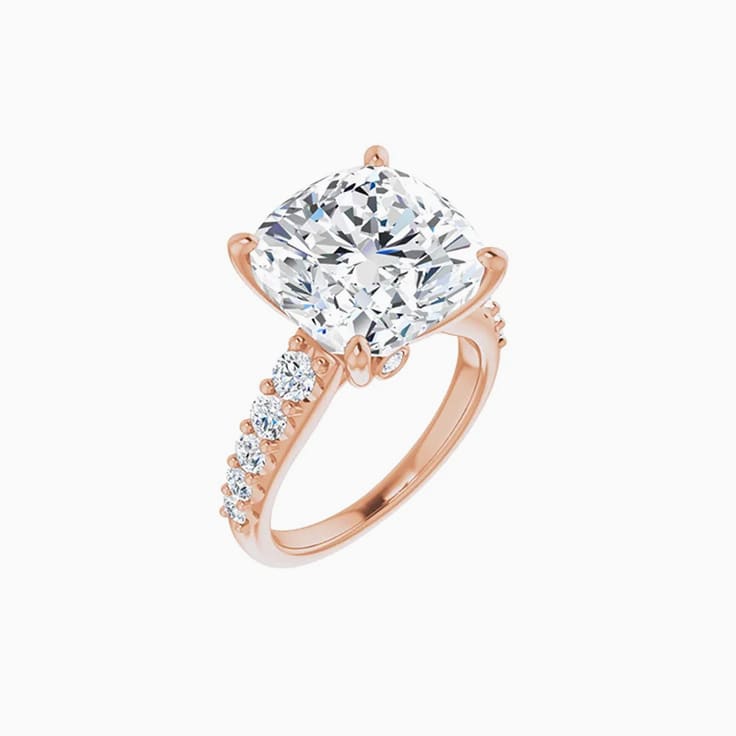 1 carat cushion cut diamond ring