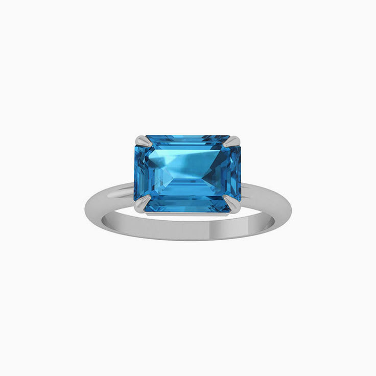 Blue Stone Gold Ring