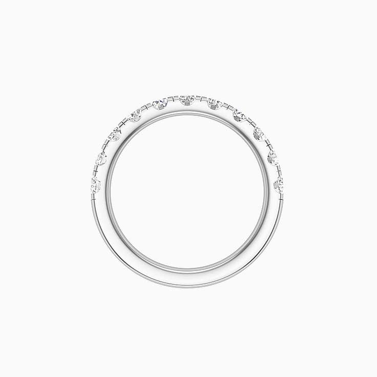 10 points Scalloped Pave Diamond Ring