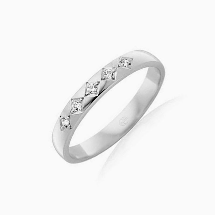 5stone diamond wedding ring B2021