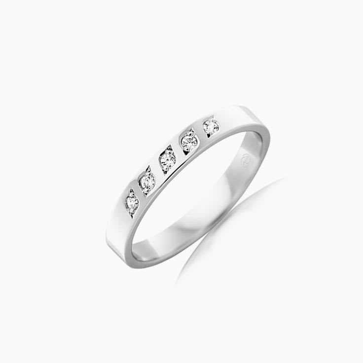 5stone drop set ring F541