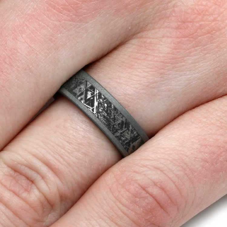 Sandblasted Meteorite Band