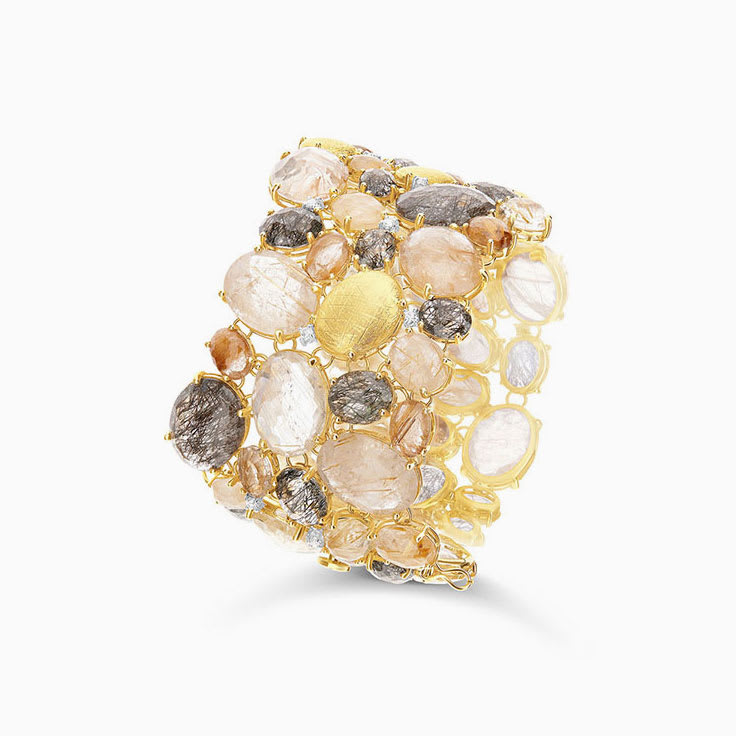 Clustered Gemstone Bracelet