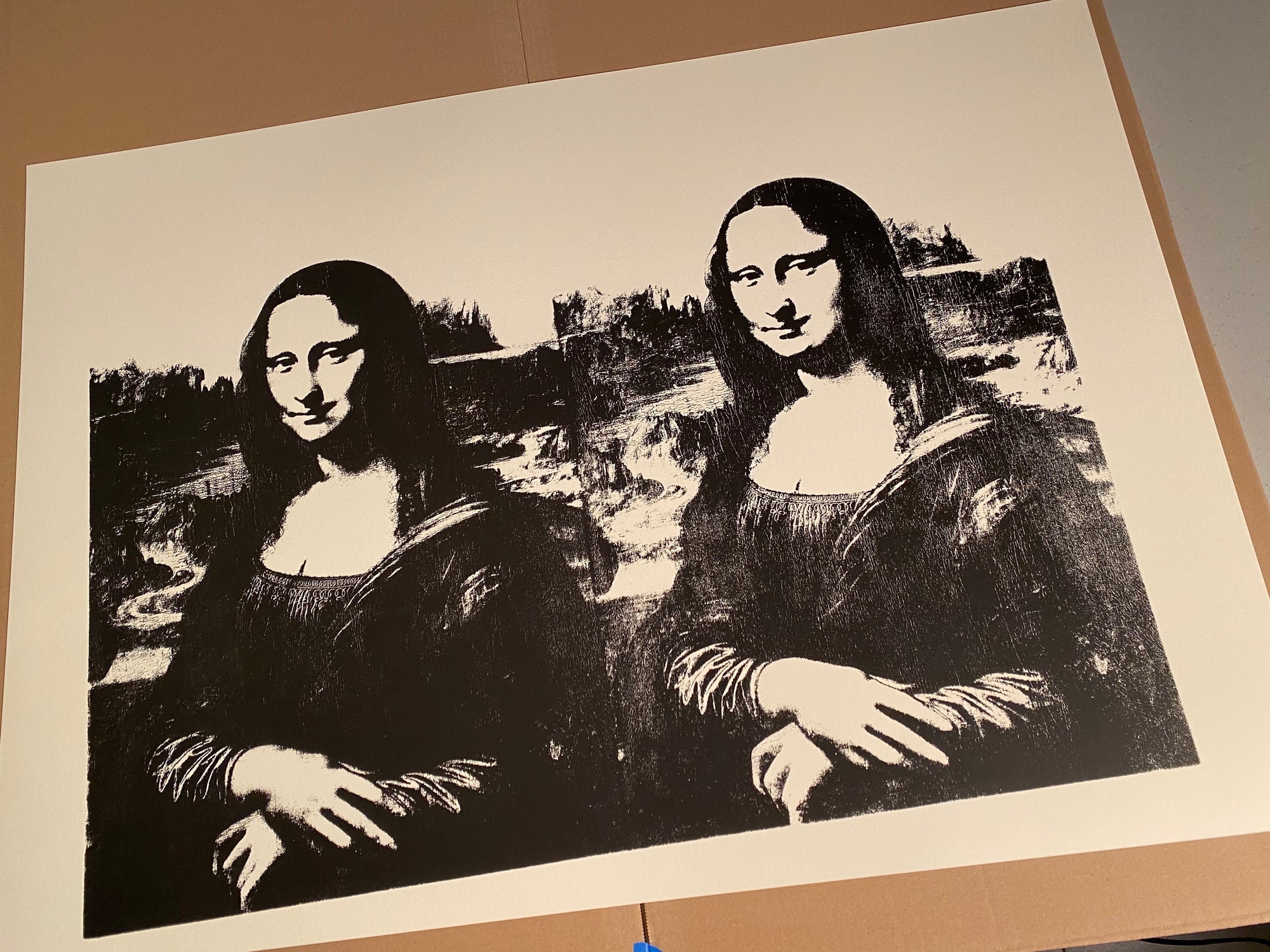 Andy Warhol / Sunday B Morning - Mona Lisa #5 (Double Black on Vellum)