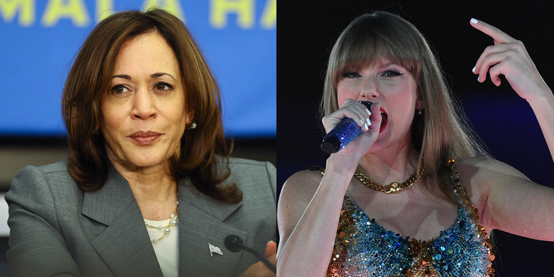 Kamala Harris, Taylor Swift