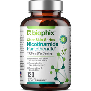 biophix Nicotinamide Pantothenate 1350 mg 120 Vegetarian Capsules