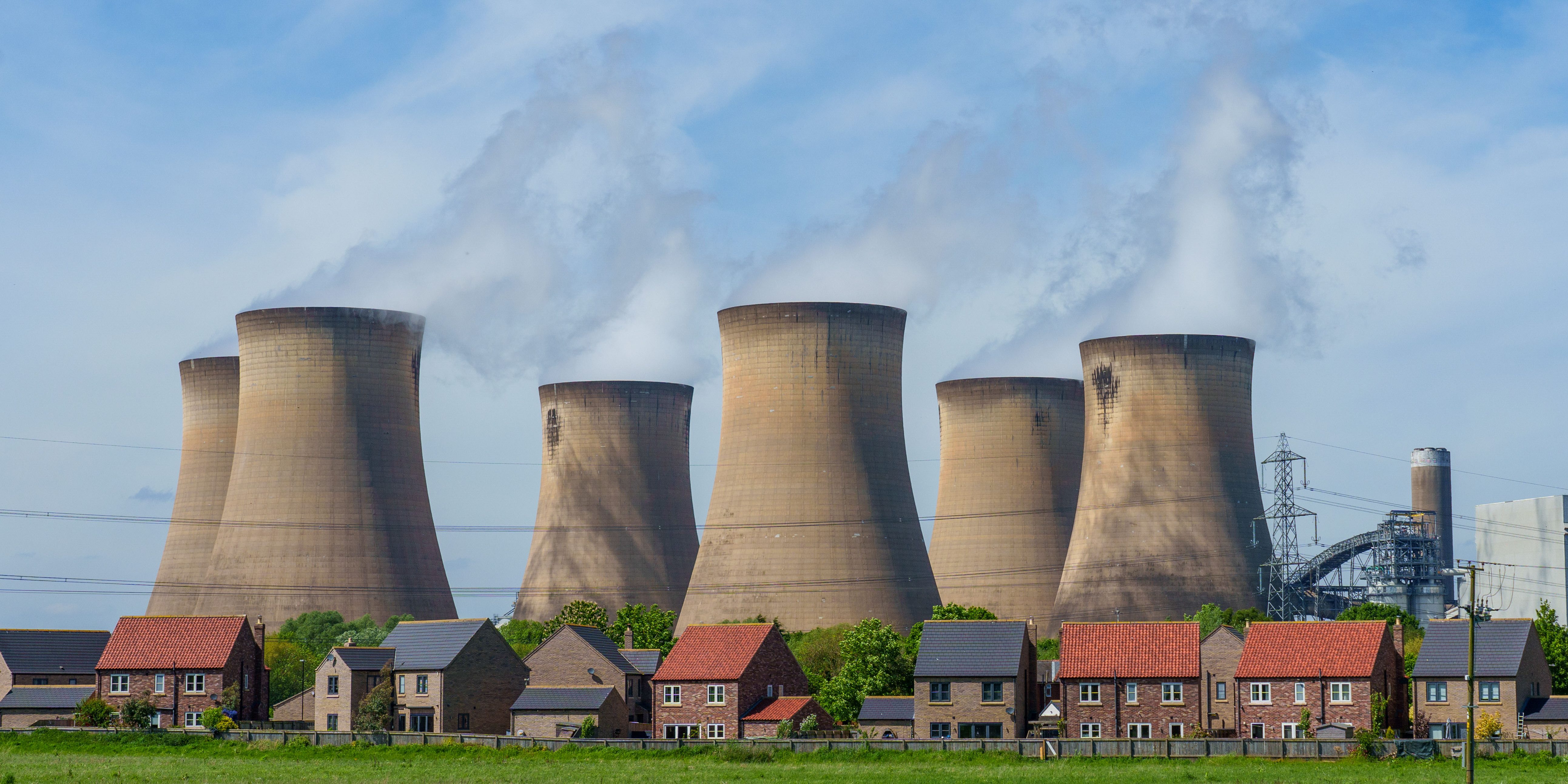 The towers of Drax Power Station, operated by Drax Group Plc, near Selby, UK, on Monday, May 13, 2024.