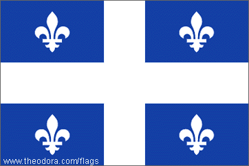 Flag of Quebec Canada