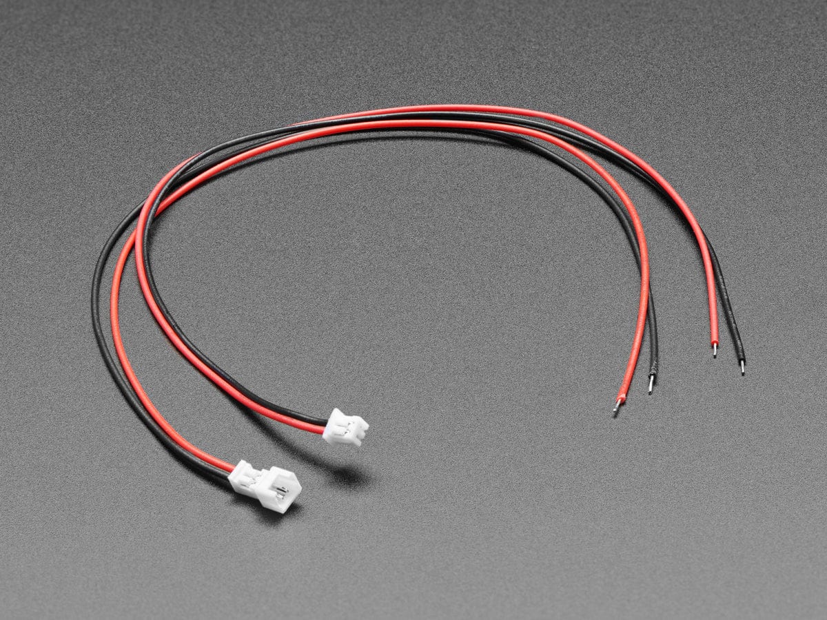 1.25mm Pitch 2-pin Cable Matching Pair - 40cm long - The Pi Hut