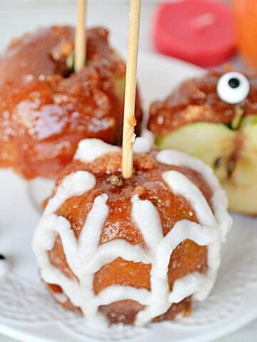 Halloween Caramel Apples