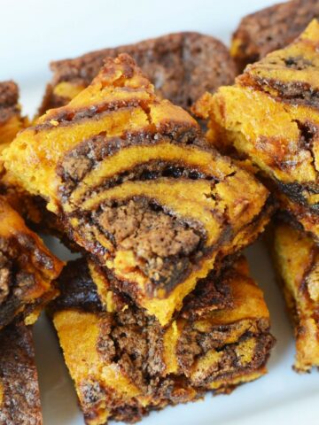 Chocolate Pumpkin Brownies